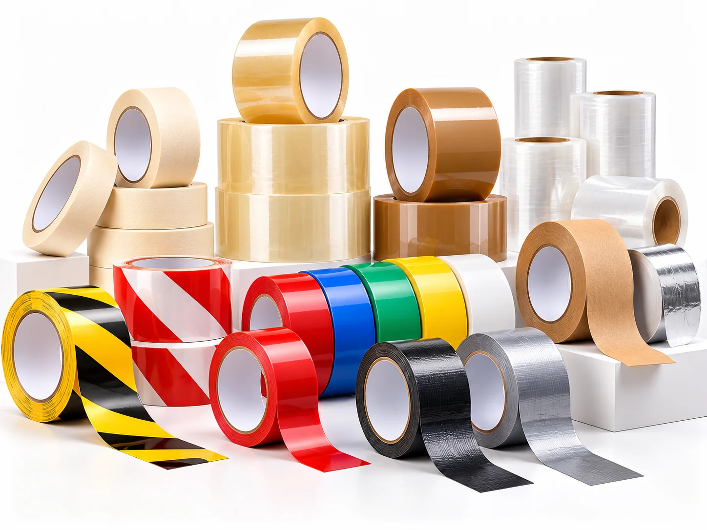Corrugated carton boxes on a trolley ready for shipping